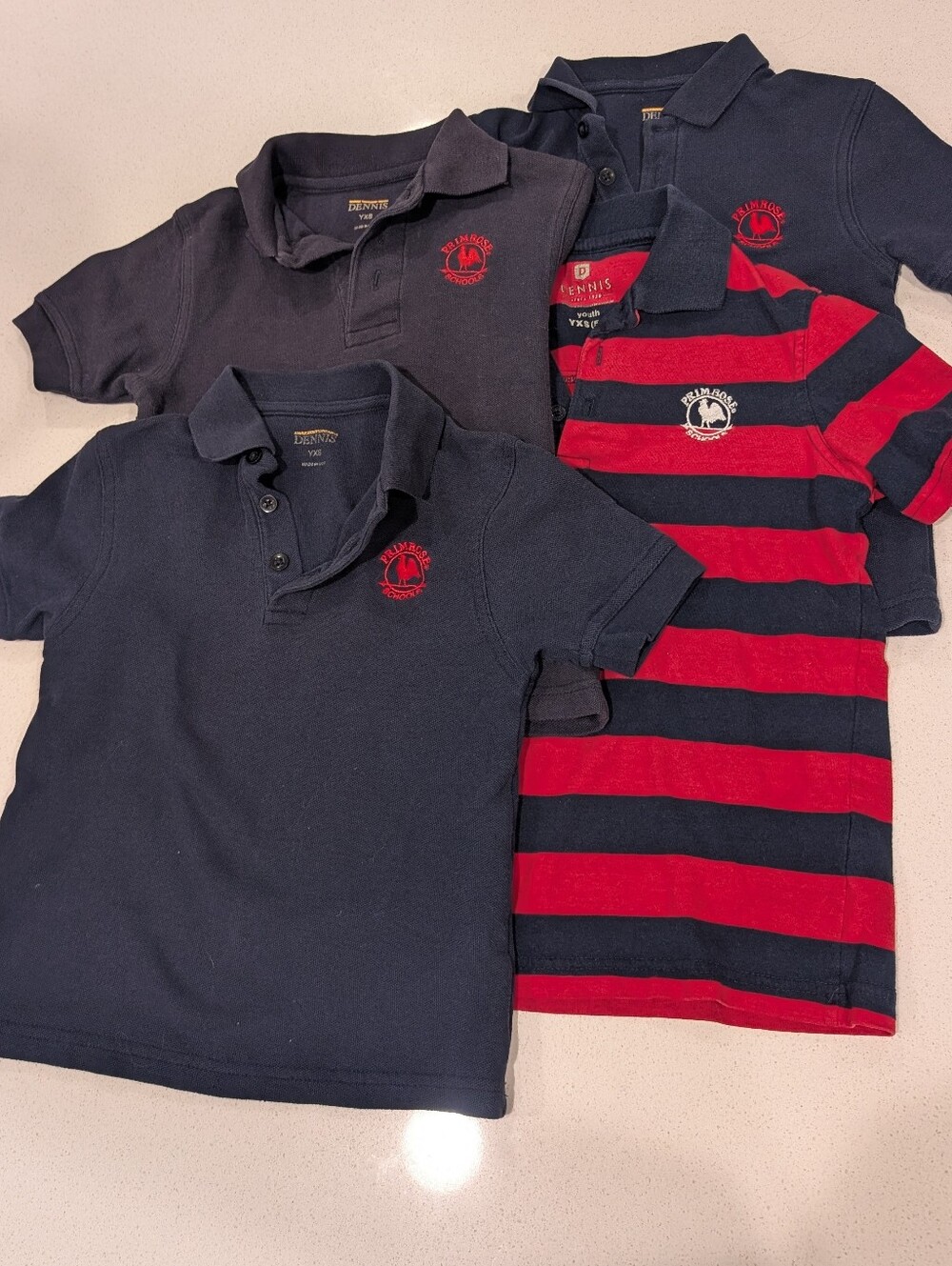 Bundle Of 4 Short Sleeve Primrose Uniform Polo Shirts